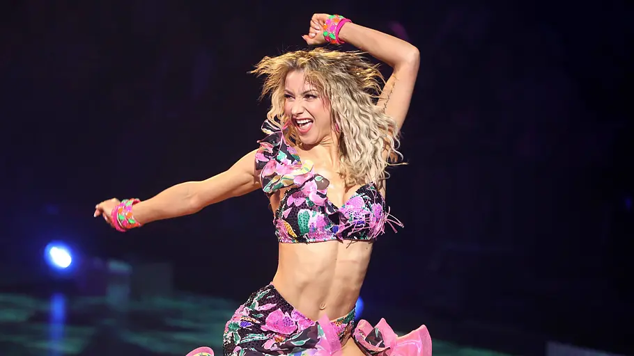 Von Anna-Carina Woitschack sah man im „Let's Dance“-Halbfinale etwas zu viel. Anna-Carina Woitschack tanzt im Let's Dance-Halbfinale.