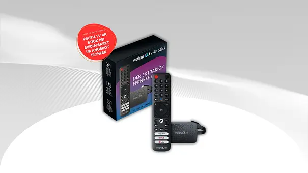 Waipu.tv 4K Stick MediaMarkt Saturn Angebot - Foto: TVMovie / PR Waipu.tv 4K Stick MediaMarkt Saturn Angebot - Foto: TVMovie / PR