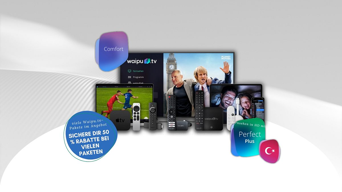 Waipu.tv 50 % Rabatt