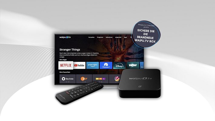 Waipu.tv Box 3 Monate Perfect Plus gratis mit Amazon - Foto: TVMovie / PR
