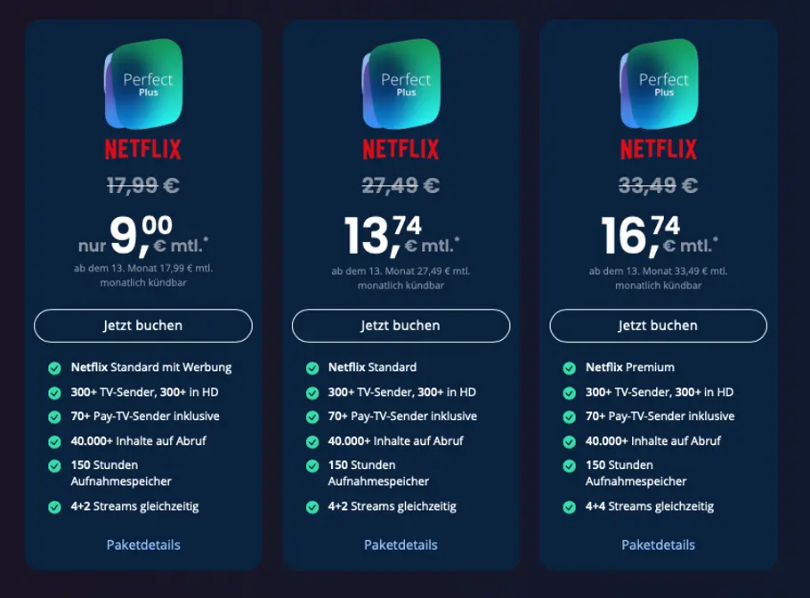 Hier ist eine Auswahl aller Kombi-Angebote mit Netflix zu sehen.