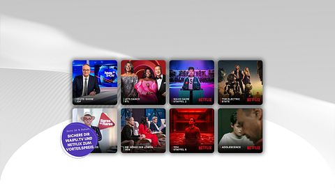 Waipu.tv und Netflix Angebot 50 % Rabatt - Foto: TVMovie / PR