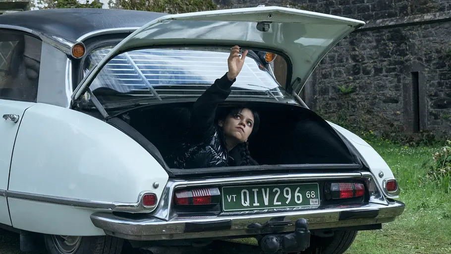 „Wednesday“ Staffel 3 Jenna Ortega als Wednesday Addams in Staffel 2 von „Wednesday“.