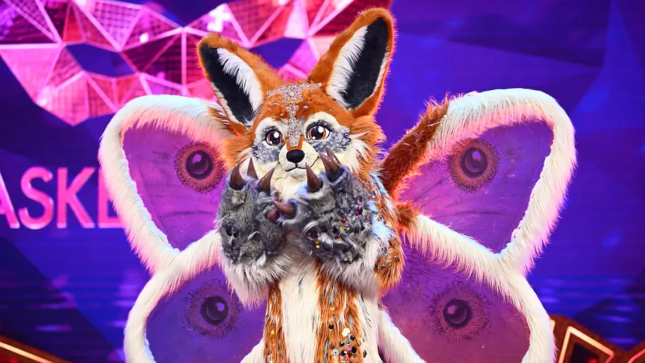 Wer steckt hinter den Kostümen bei „The Masked Singer“? Motto Momo auf der Bühne von „The Masked Singer“.
