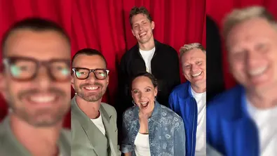Joko Winterscheidt neben Carolin Kebekus, Moritz Wagner und Jens „Knossi“ Knossalla. - Foto: Joyn Joko Winterscheidt neben Carolin Kebekus, Moritz Wagner und Jens „Knossi“ Knossalla. - Foto: Joyn