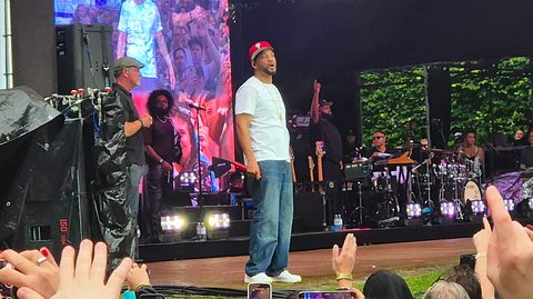 Will Smith auf der Bühne bei seinem Konzert in Hamburg am 13. Juli 2025. - Foto: TVMovie.de