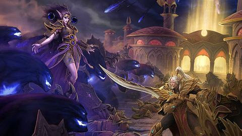 Ein Schattenwesen tritt gegen ein Krieger mit großen Schwert an - Foto: Blizzard Entertainment