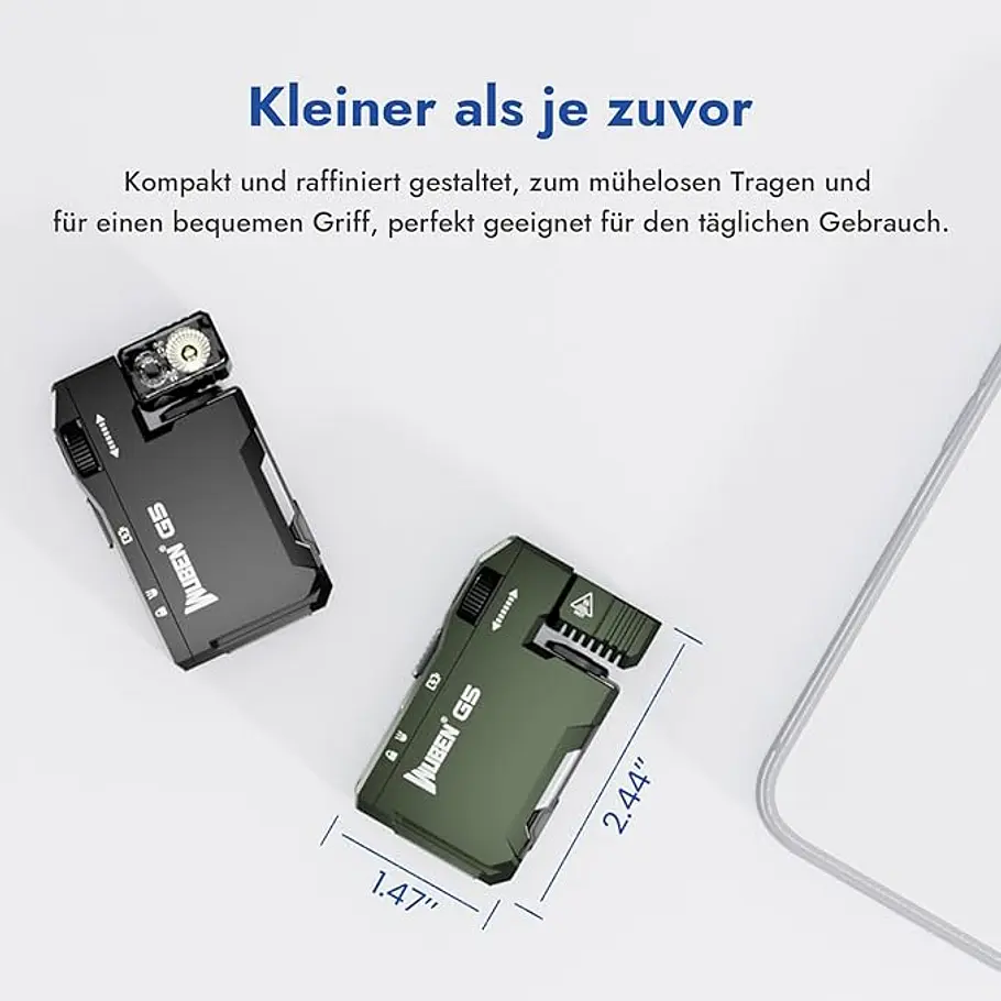 Wuben Kompakt Taschenlampe kleiner als je zuvor Erklärung