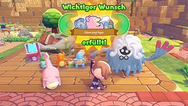 Diverse Pokémon feiern glücklich. - Foto: Nintendo (Screenshot: TV Movie)