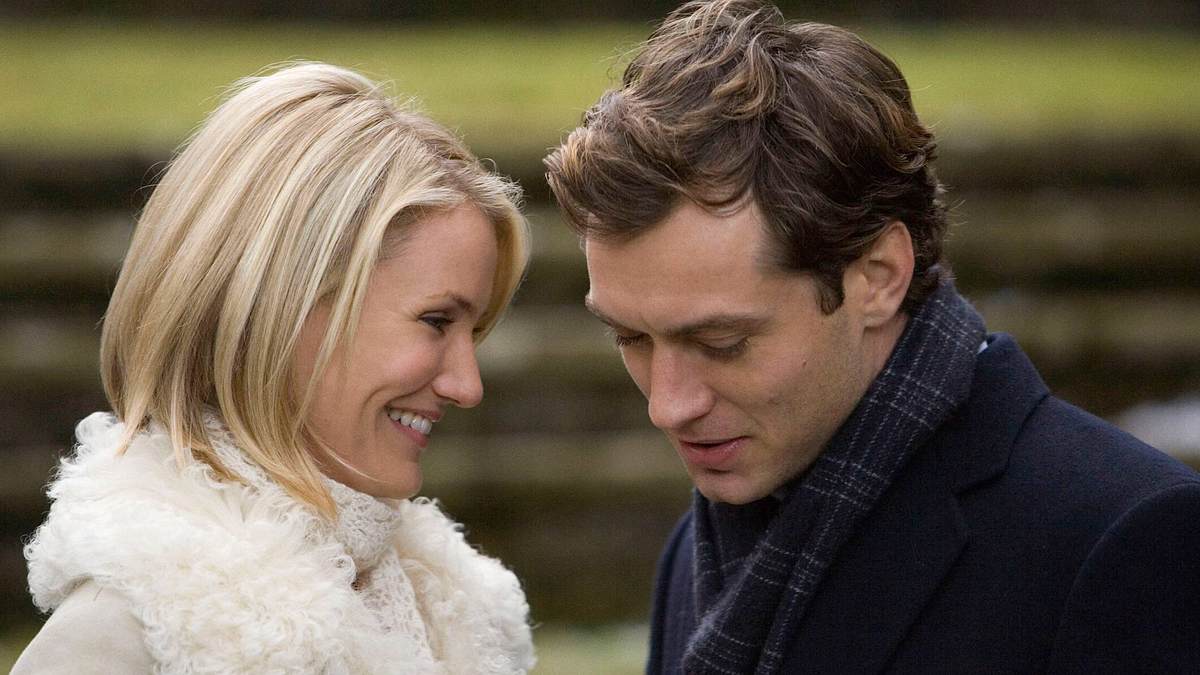 Cameron Diaz und Jude Law Cameron Diaz lächelt Schauspieler Jude Law an