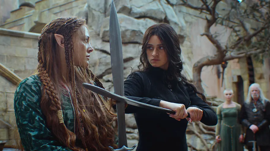 Yennefer legt den Grundstein für die Zukunft der Magie. Yennefer in Kampfpose.