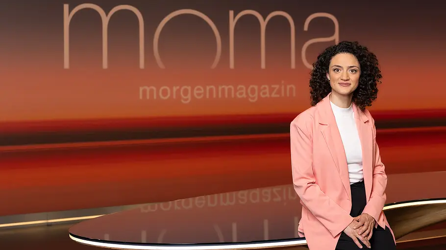 Maral Bazargani Maral Bazargani steht im Studio des ZDF-Morgenmagazin“