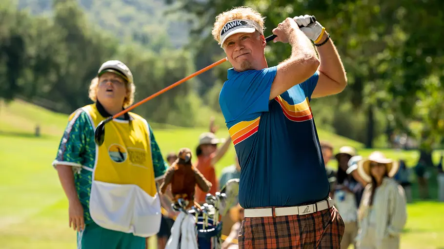 Zwischen Sam und Lonnie entwickelt sich schnell eine enge Freundschaft. Sam und Lonnie auf dem Golfplatz.